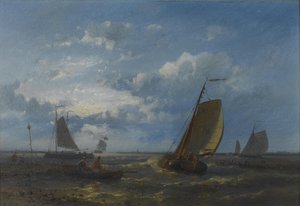 A Calm Anchorage by Abraham Hulk